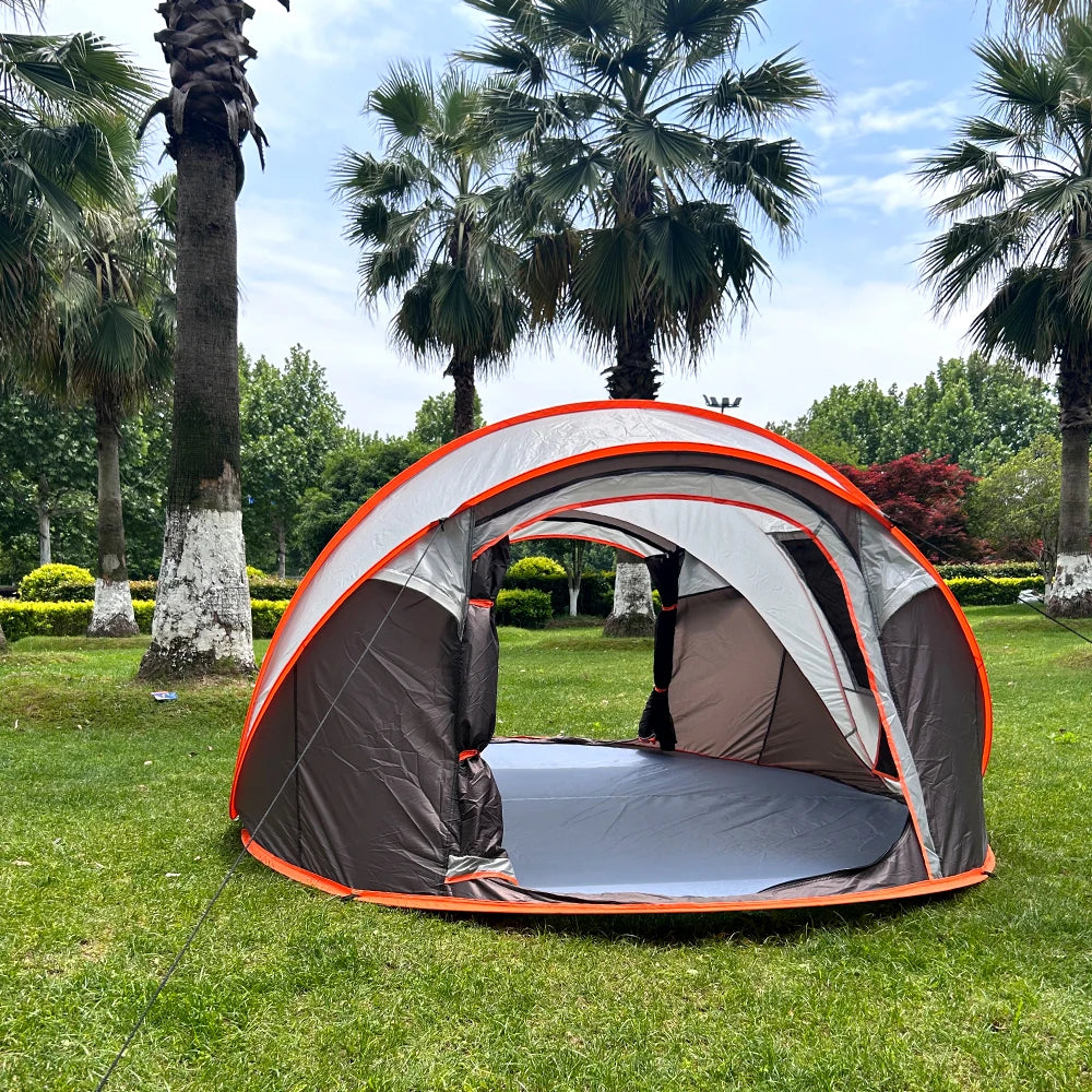 Quick-Open Pop-Up Tent for 5–8 People – Waterproof Hand-Throw Camping & Boat Tent (4-Season, Double Layer)