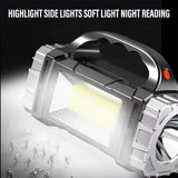 Powerful LED Flashlight – USB + Solar Rechargeable Camping Torch & Power Bank thumbnail 4