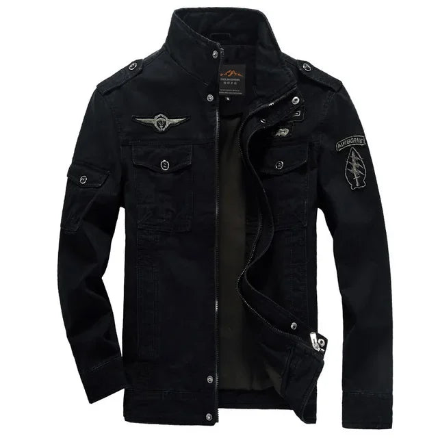 Men’s Plus Size Military Cargo Jacket – Spring & Autumn | Sizes M–6XL | Lightweight, Breathable, Tactical Style