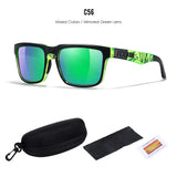 KDEAM Polarized Sunglasses – Unisex Square Frame UV400 Outdoor Eyewear (Red Mirror Lens, Model KD332) thumbnail 53