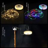 4-in-1 LED Camping Light Strip – 10M Waterproof Rechargeable Tent & Atmosphere Lamp with USB Power Bank (Military Green) thumbnail 8