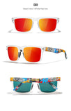 KDEAM Polarized Sunglasses – Unisex Square Frame UV400 Outdoor Eyewear (Red Mirror Lens, Model KD332) thumbnail 33