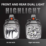 Powerful LED Flashlight – USB + Solar Rechargeable Camping Torch & Power Bank thumbnail 11