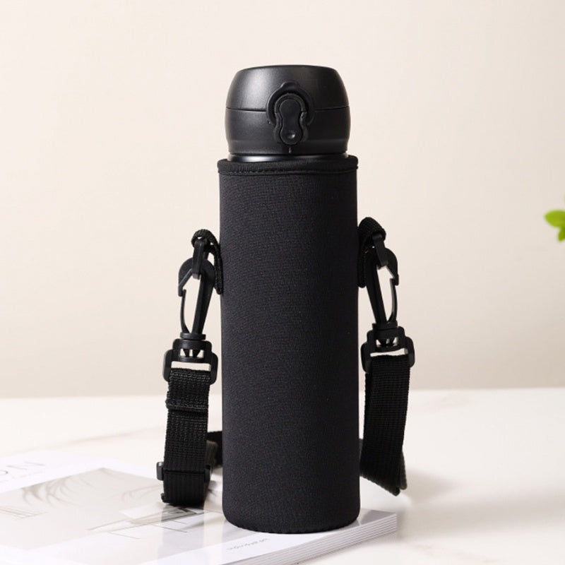 Neoprene Water Bottle Carrier with Strap – Insulated Sleeve for 610ml–1500ml Bottles (Black or Camouflage)