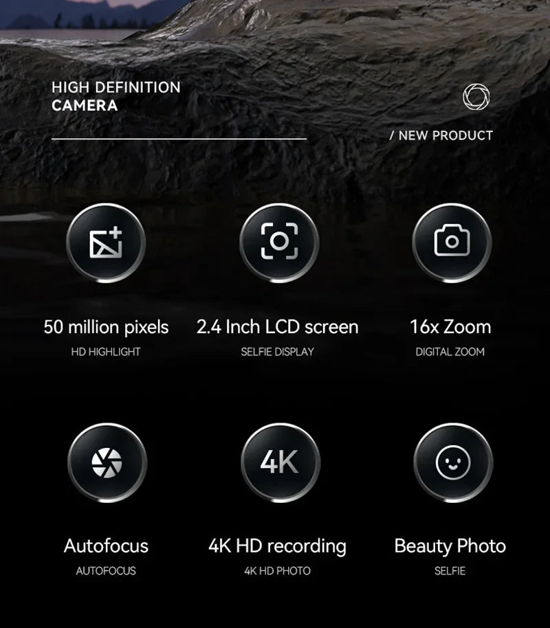Xiaomi 4K Digital Camera – 50MP Sensor, 16X Optical Zoom, Anti-Shake
