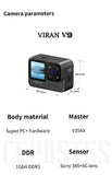 CERASTES V9 4K Ultra HD WiFi Action Camera – Dual Screen, Waterproof, Remote Control, EIS Stabilization thumbnail 24