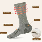 Men’s Merino Wool Thermal Socks – Thickened Winter Hiking & Mountaineering Socks | Breathable, Cushioned, Odor-Resistant thumbnail 3