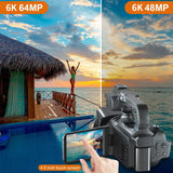 KOMERY 6K Ultra HD Professional Camcorder – 64MP YouTube & Streaming Camera thumbnail 19