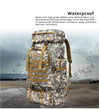 Rilibegan 70L Tactical Hiking Backpack – Camouflage, Waterproof thumbnail 17