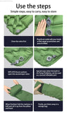 SHXI Ultralight Diamond-Shaped Inflatable Sleeping Pad – Single Person, Waterproof TPU Camping Mat thumbnail 11