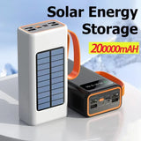 Xiaomi 200000mAh Solar Power Bank – Ultra-High Capacity with Built-in Cables, LED Light & Quick Charge thumbnail 7