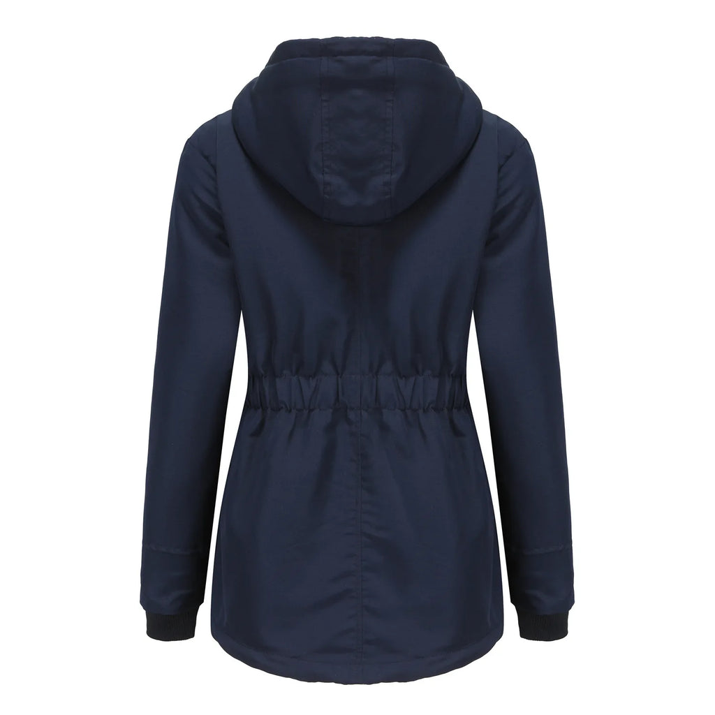 Women's Warm Hooded Parka – Thick Plush Mid-Length Winter Coat (S–5XL)