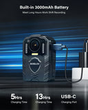 BOBLOV KJ25 1080P Body Camera with Night Vision – 13-Hour Battery, Law Enforcement-Grade, Compact & Rugged thumbnail 4