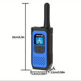 AWANFI Rechargeable Walkie Talkies (2/3/4-Pack) – Long Range 2-Way Radios with 16 Channels, VOX, USB-C Charging – Ideal for Kids & Adults, Outdoor Camping & Hiking thumbnail 3