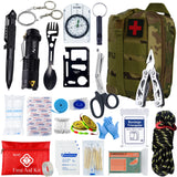Professional Survival First Aid Kit – 24-in-1 Emergency Gear with Molle Bag | Camping, Hiking, Outdoor Rescue IFAK thumbnail 14