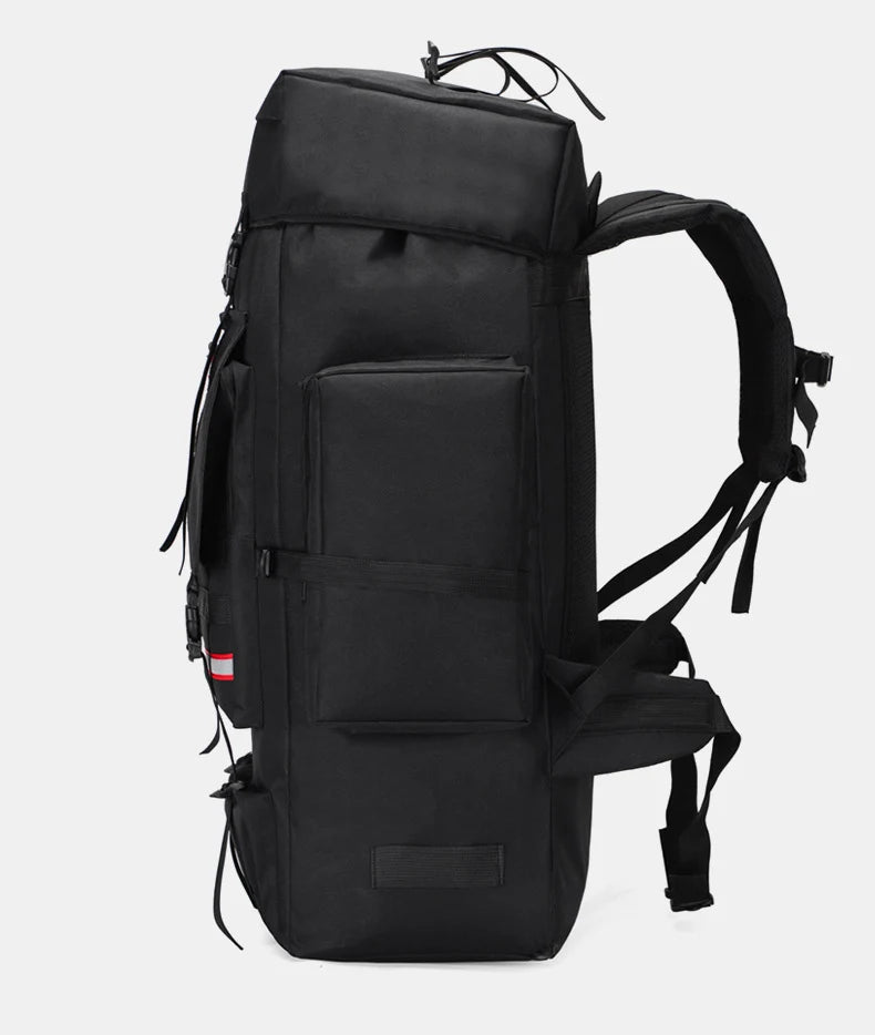130L Waterproof Hiking Backpack – Heavy-Duty Outdoor Rucksack with Reflective Safety Strips & Molle System