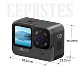 CERASTES V9 4K Ultra HD WiFi Action Camera – Dual Screen, Waterproof, Remote Control, EIS Stabilization thumbnail 4