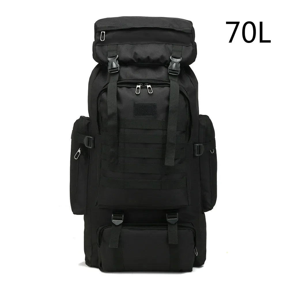 Rilibegan 70L Tactical Hiking Backpack – Camouflage, Waterproof