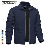 TACVASEN Men’s Lightweight Bomber Jacket – Casual Zip-Up Workwear for Spring & Fall, Water-Resistant Outdoor Windbreaker thumbnail 1