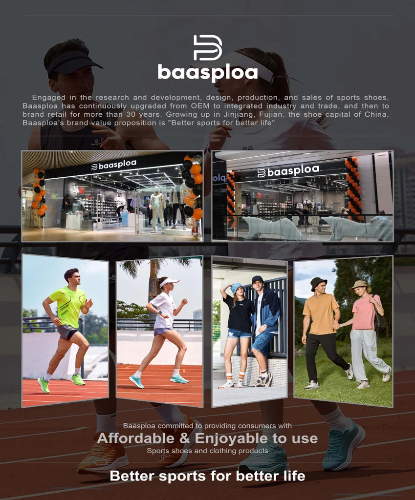Baasploa Women's Lightweight Mesh Running Shoes – Breathable Outdoor Jogging Sneakers with Anti-Slip Sole