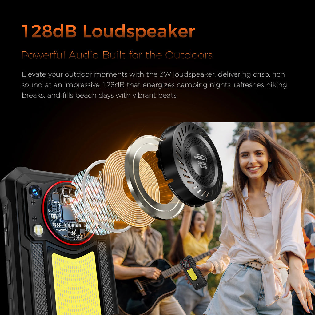 OUKITEL WP53 PRO Rugged Smartphone – 24GB+256GB, 11000mAh Battery, Android 15, 6.52" HD Display, 50MP Camera, NFC