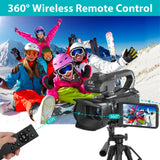 KOMERY 6K Ultra HD Professional Camcorder – 64MP YouTube & Streaming Camera thumbnail 20
