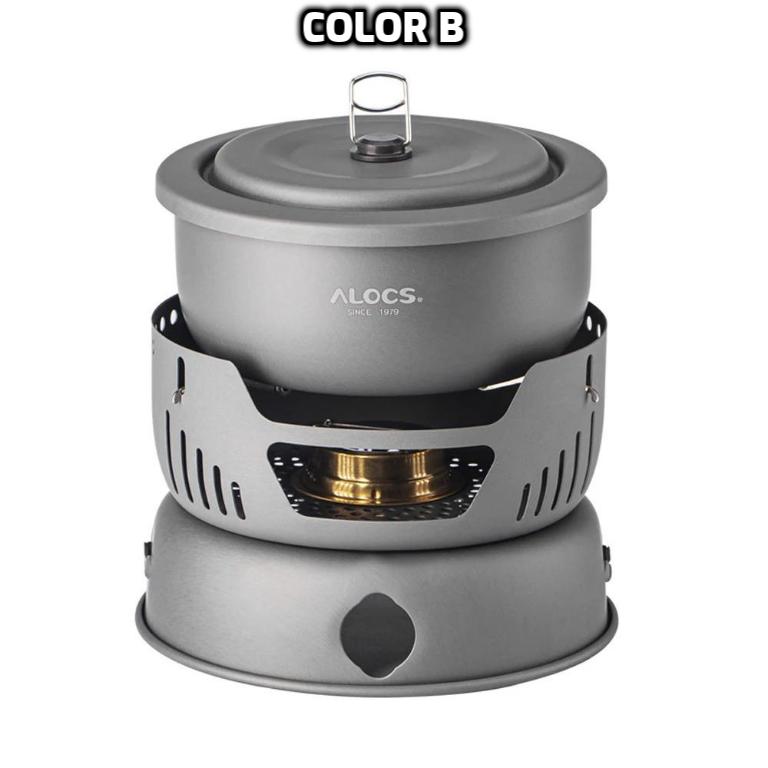 Camping Cookware Portable Stove Outdoor Cooking Set – Complete Kit for Backpacking, Hiking, Picnic & BBQ